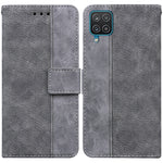 Custodia per telefono in pelle goffrata geometrica, For Samsung Galaxy M32 4G Indian / International Version