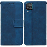 Custodia per telefono in pelle goffrata geometrica, For Samsung Galaxy M32 4G Indian / International Version