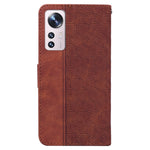 Custodia per telefono in pelle goffrata geometrica, For Xiaomi 12 / 12X, For Xiaomi 12 Pro, For Xiaomi Mi 10T Lite 5G, For Xiaomi Mi 10T Pro 5G / 10T 5G
