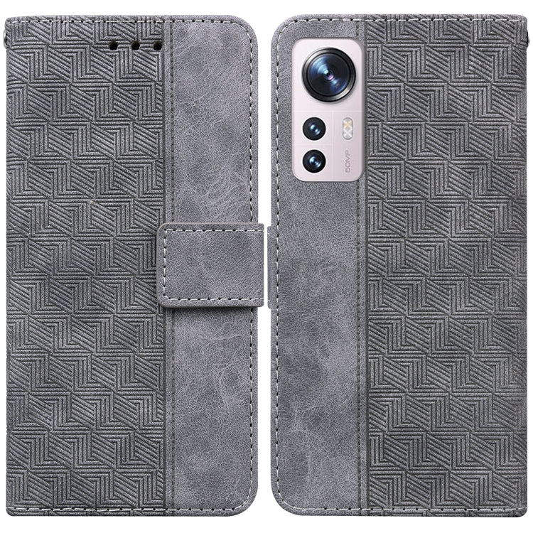 Custodia per telefono in pelle goffrata geometrica, For Xiaomi 12 / 12X, For Xiaomi 12 Pro, For Xiaomi Mi 10T Lite 5G, For Xiaomi Mi 10T Pro 5G / 10T 5G