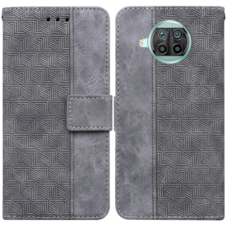 Custodia per telefono in pelle goffrata geometrica, For Xiaomi 12 / 12X, For Xiaomi 12 Pro, For Xiaomi Mi 10T Lite 5G, For Xiaomi Mi 10T Pro 5G / 10T 5G