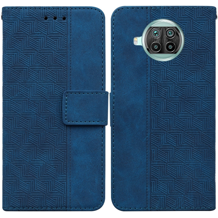 Custodia per telefono in pelle goffrata geometrica, For Xiaomi 12 / 12X, For Xiaomi 12 Pro, For Xiaomi Mi 10T Lite 5G, For Xiaomi Mi 10T Pro 5G / 10T 5G