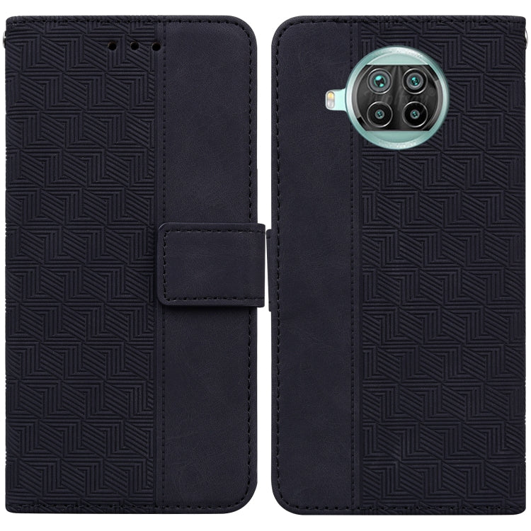 Custodia per telefono in pelle goffrata geometrica, For Xiaomi 12 / 12X, For Xiaomi 12 Pro, For Xiaomi Mi 10T Lite 5G, For Xiaomi Mi 10T Pro 5G / 10T 5G