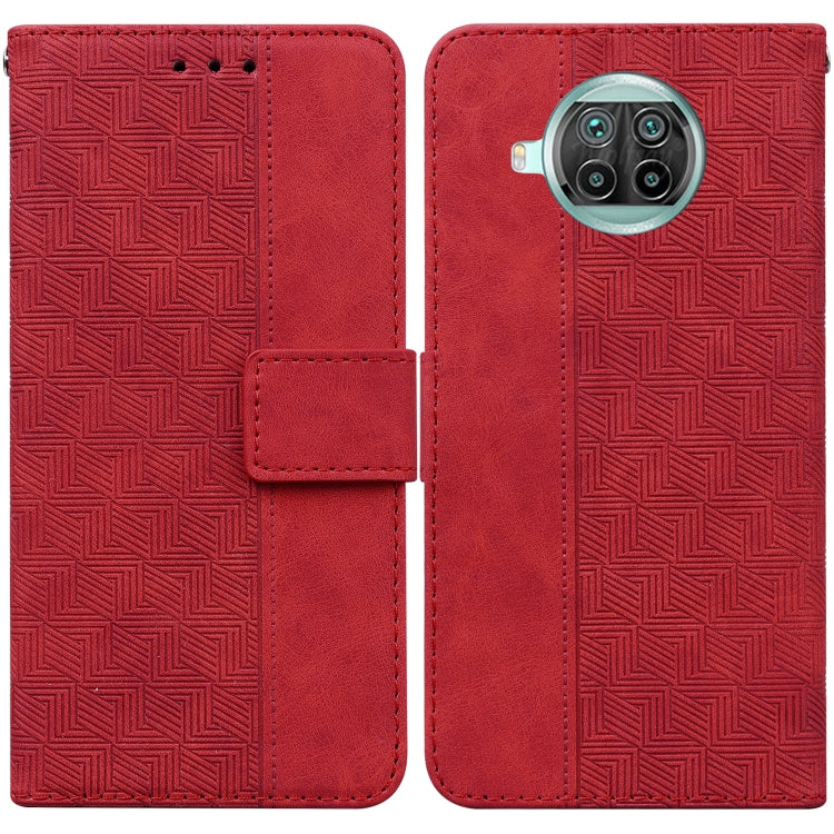 Custodia per telefono in pelle goffrata geometrica, For Xiaomi 12 / 12X, For Xiaomi 12 Pro, For Xiaomi Mi 10T Lite 5G, For Xiaomi Mi 10T Pro 5G / 10T 5G