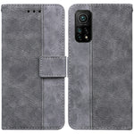 Custodia per telefono in pelle goffrata geometrica, For Xiaomi 12 / 12X, For Xiaomi 12 Pro, For Xiaomi Mi 10T Lite 5G, For Xiaomi Mi 10T Pro 5G / 10T 5G