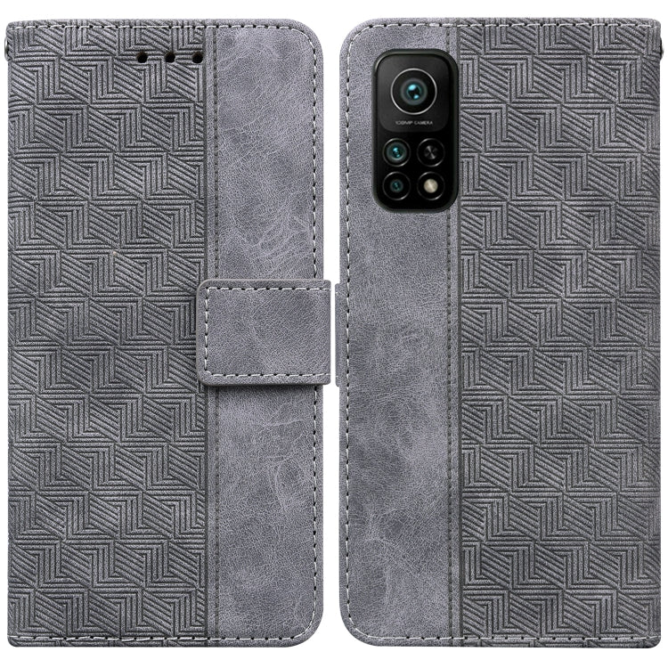 Custodia per telefono in pelle goffrata geometrica, For Xiaomi 12 / 12X, For Xiaomi 12 Pro, For Xiaomi Mi 10T Lite 5G, For Xiaomi Mi 10T Pro 5G / 10T 5G