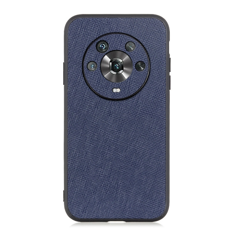 Custodia per telefono in vera pelle con trama incrociata con fori precisi, For Honor Magic4, For Honor Magic4 Pro