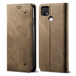 Custodia per telefono in pelle stile casual con trama denim, For OPPO A35 / A15 / A15S, For OPPO Realme C35, For OPPO Realme Q3T / K9S / Realme Q3s, For OPPO Realme 9 Pro, For OPPO Realme 9 Pro+