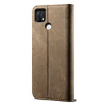 Custodia per telefono in pelle stile casual con trama denim, For OPPO A35 / A15 / A15S, For OPPO Realme C35, For OPPO Realme Q3T / K9S / Realme Q3s, For OPPO Realme 9 Pro, For OPPO Realme 9 Pro+