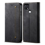 Custodia per telefono in pelle stile casual con trama denim, For OPPO A35 / A15 / A15S, For OPPO Realme C35, For OPPO Realme Q3T / K9S / Realme Q3s, For OPPO Realme 9 Pro, For OPPO Realme 9 Pro+