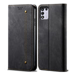 Custodia per telefono in pelle stile casual con trama denim, For OPPO A35 / A15 / A15S, For OPPO Realme C35, For OPPO Realme Q3T / K9S / Realme Q3s, For OPPO Realme 9 Pro, For OPPO Realme 9 Pro+