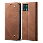 Custodia per telefono in pelle stile casual con trama denim, For OPPO A35 / A15 / A15S, For OPPO Realme C35, For OPPO Realme Q3T / K9S / Realme Q3s, For OPPO Realme 9 Pro, For OPPO Realme 9 Pro+