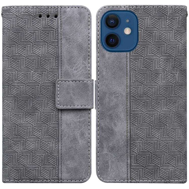 Custodia portafoglio in pelle goffrata per iPhone SE 2022 e 8