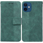 Custodia portafoglio in pelle goffrata per iPhone SE 2022 e 8