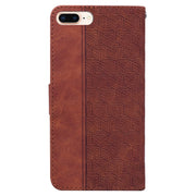 Custodia per telefono in pelle goffrata geometrica, For iPhone 8 Plus / 7 Plus, For iPhone 11, For iPhone 11 Pro, For iPhone 11 Pro Max