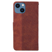 Custodia per telefono in pelle goffrata geometrica, For iPhone 13, For iPhone 13 mini, For iPhone 13 Pro, For iPhone 13 Pro Max