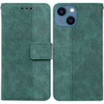 Custodia portafoglio in pelle goffrata per iPhone 13