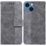 Custodia portafoglio in pelle goffrata per iPhone 13