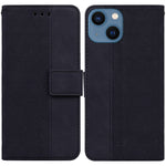 Custodia portafoglio in pelle goffrata per iPhone 13
