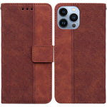 Custodia portafoglio in pelle goffrata per iPhone 13