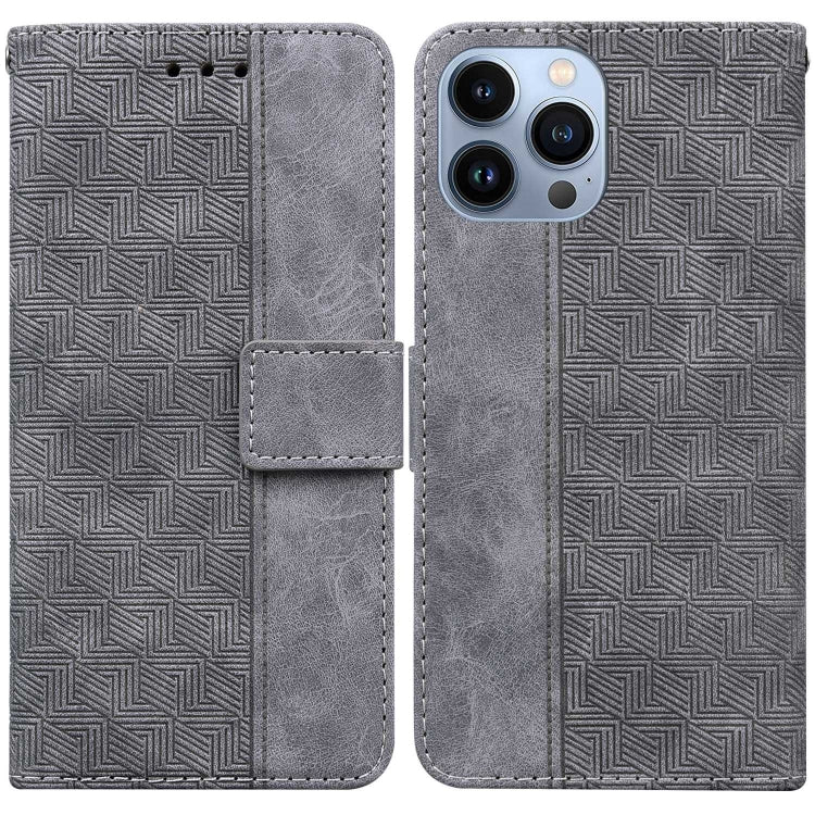 Custodia portafoglio in pelle goffrata per iPhone 13