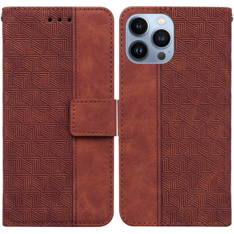 Custodia portafoglio in pelle goffrata per iPhone 13
