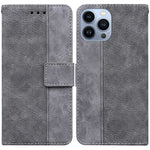Custodia portafoglio in pelle goffrata per iPhone 13