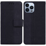 Custodia portafoglio in pelle goffrata per iPhone 13