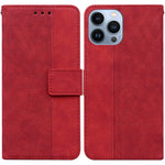 Custodia portafoglio in pelle goffrata per iPhone 13