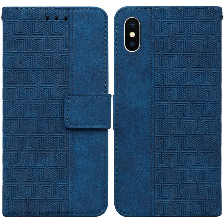 Custodia portafoglio in pelle goffrata per iPhone XR