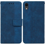 Custodia portafoglio in pelle goffrata per iPhone XR