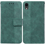 Custodia portafoglio in pelle goffrata per iPhone XR