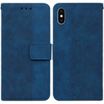 Custodia portafoglio in pelle goffrata per iPhone XR