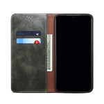 Custodia per telefono in pelle a conchiglia orizzontale con struttura a cavallo pazzo cerato semplice con slot per schede e supporto, For OPPO A35 / A15 / A15S, For OPPO Realme C35, For OPPO Realme Q3T / K9S / Realme Q3s, For OPPO Realme 9 Pro         ...