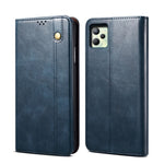 Custodia per telefono in pelle a conchiglia orizzontale con struttura a cavallo pazzo cerato semplice con slot per schede e supporto, For OPPO A35 / A15 / A15S, For OPPO Realme C35, For OPPO Realme Q3T / K9S / Realme Q3s, For OPPO Realme 9 Pro         ...