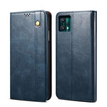 Custodia per telefono in pelle a conchiglia orizzontale con struttura a cavallo pazzo cerato semplice con slot per schede e supporto, For OPPO A35 / A15 / A15S, For OPPO Realme C35, For OPPO Realme Q3T / K9S / Realme Q3s, For OPPO Realme 9 Pro         ...