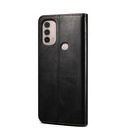 Custodia per telefono in pelle con trama di cavallo pazzo in cera d'olio, For Motorola Moto E40 / E30 / E20, For OnePlus Nord N20 5G, For Google Pixel 6a, For Xiaomi Redmi Note 11 Pro 4G / 5G