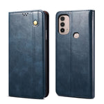 Custodia per telefono in pelle con trama di cavallo pazzo in cera d'olio, For Motorola Moto E40 / E30 / E20, For OnePlus Nord N20 5G, For Google Pixel 6a, For Xiaomi Redmi Note 11 Pro 4G / 5G