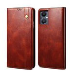 Custodia per telefono in pelle con trama di cavallo pazzo in cera d'olio, For Motorola Moto E40 / E30 / E20, For OnePlus Nord N20 5G, For Google Pixel 6a, For Xiaomi Redmi Note 11 Pro 4G / 5G