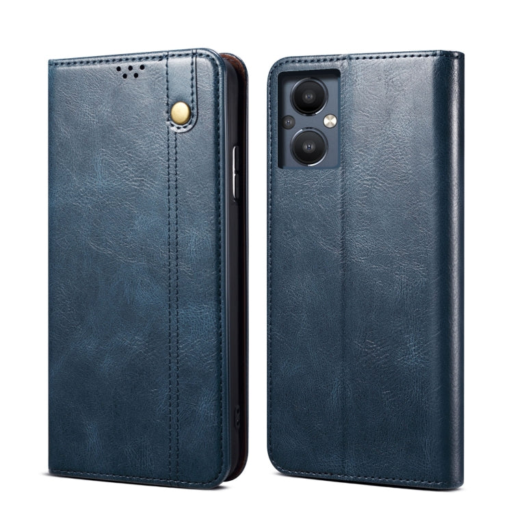 Custodia per telefono in pelle con trama di cavallo pazzo in cera d'olio, For Motorola Moto E40 / E30 / E20, For OnePlus Nord N20 5G, For Google Pixel 6a, For Xiaomi Redmi Note 11 Pro 4G / 5G