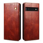Custodia per telefono in pelle con trama di cavallo pazzo in cera d'olio, For Motorola Moto E40 / E30 / E20, For OnePlus Nord N20 5G, For Google Pixel 6a, For Xiaomi Redmi Note 11 Pro 4G / 5G