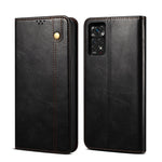 Custodia per telefono in pelle con trama di cavallo pazzo in cera d'olio, For Motorola Moto E40 / E30 / E20, For OnePlus Nord N20 5G, For Google Pixel 6a, For Xiaomi Redmi Note 11 Pro 4G / 5G