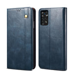 Custodia per telefono in pelle con trama di cavallo pazzo in cera d'olio, For Motorola Moto E40 / E30 / E20, For OnePlus Nord N20 5G, For Google Pixel 6a, For Xiaomi Redmi Note 11 Pro 4G / 5G