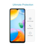 10 pellicole in vetro temperato da 0,26 mm 9H 2,5D, For Xiaomi Redmi 10C / 10 India Version(10 PCS)
