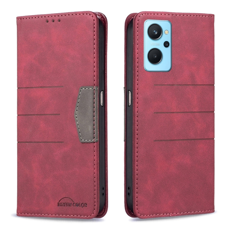Custodia per telefono in pelle con giunzione magnetica, For OPPO Realme 9i / A36, For OPPO Realme 9 Pro, For OPPO Realme 9 Pro+