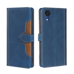 Skin Feel Cappello di paglia Custodia in pelle con fibbia magnetica, For Samsung Galaxy A03 Core, For Samsung Galaxy A03, For Samsung Galaxy A03 166mm EU Version, For Samsung Galaxy A20 / A21 JP Version, For Samsung Galaxy A23 5G                       ...