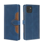Skin Feel Cappello di paglia Custodia in pelle con fibbia magnetica, For Samsung Galaxy A03 Core, For Samsung Galaxy A03, For Samsung Galaxy A03 166mm EU Version, For Samsung Galaxy A20 / A21 JP Version, For Samsung Galaxy A23 5G                       ...