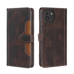 Skin Feel Cappello di paglia Custodia in pelle con fibbia magnetica, For Samsung Galaxy A03 Core, For Samsung Galaxy A03, For Samsung Galaxy A03 166mm EU Version, For Samsung Galaxy A20 / A21 JP Version, For Samsung Galaxy A23 5G                       ...