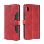 Skin Feel Cappello di paglia Custodia in pelle con fibbia magnetica, For Samsung Galaxy A03 Core, For Samsung Galaxy A03, For Samsung Galaxy A03 166mm EU Version, For Samsung Galaxy A20 / A21 JP Version, For Samsung Galaxy A23 5G                       ...