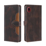 Skin Feel Cappello di paglia Custodia in pelle con fibbia magnetica, For Samsung Galaxy A03 Core, For Samsung Galaxy A03, For Samsung Galaxy A03 166mm EU Version, For Samsung Galaxy A20 / A21 JP Version, For Samsung Galaxy A23 5G                       ...
